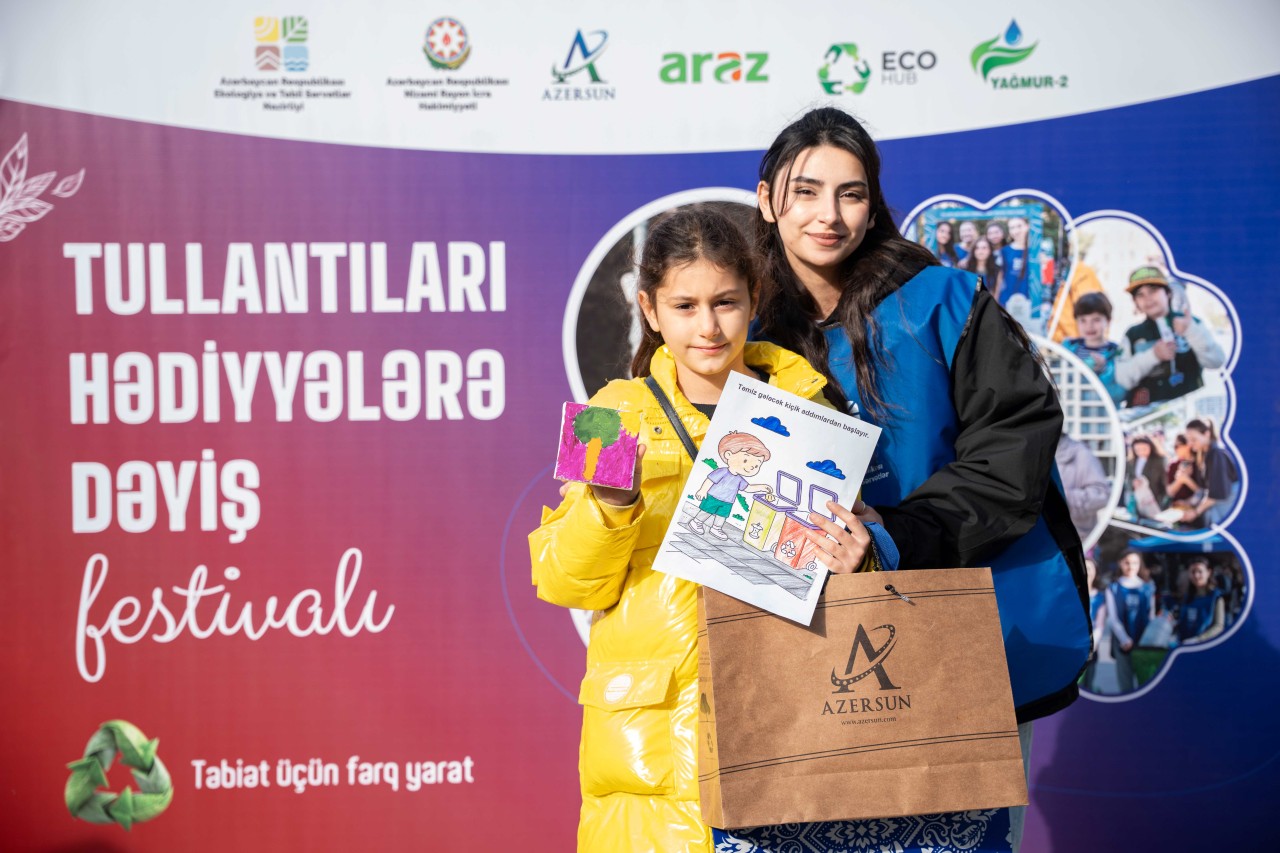 “Azərsun Holdinq” “Tullantıları hədiyyələrə dəyiş” ekoloji festivalına dəstək verib - FOTOLAR